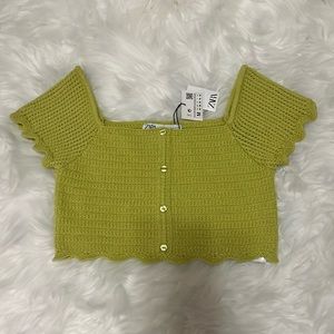 Zara Crochet Top - Cropped